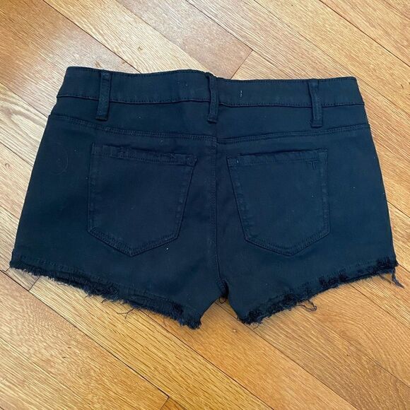 Tractr Black Jean cut off shorts 27 - Picture 2 of 4